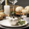 Farmhouse, autumn, Thanksgiving table setting with white pumpkins for a blog highlighting world market thanksgiving decor